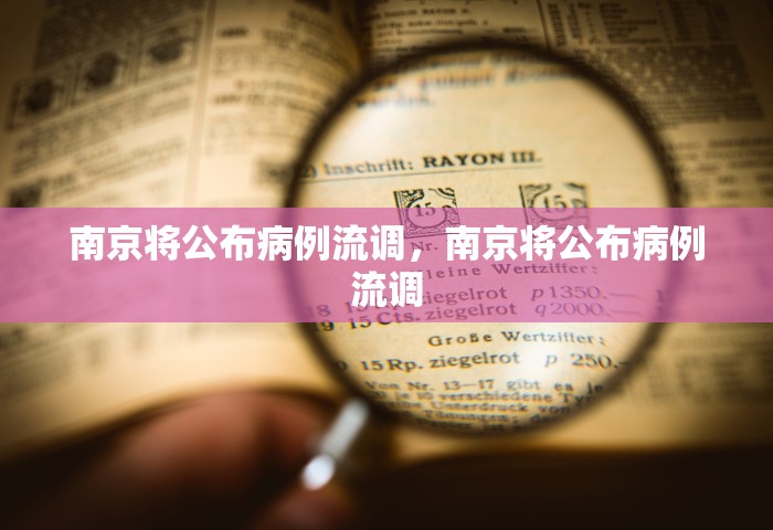 南京将公布病例流调	，南京将公布病例流调