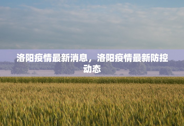 洛阳疫情最新消息	，洛阳疫情最新防控动态