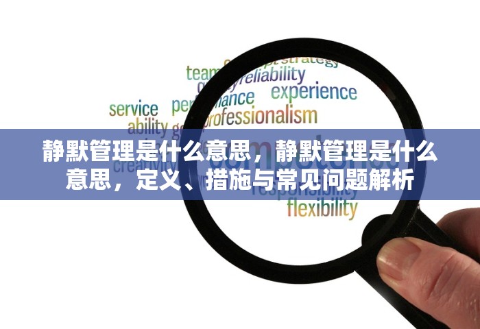 静默管理是什么意思	，静默管理是什么意思，定义	、措施与常见问题解析