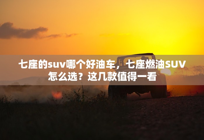 七座的suv哪个好油车，七座燃油SUV怎么选？这几款值得一看